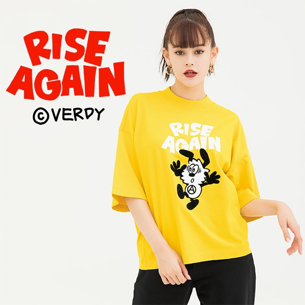 Rise Again by Verdy model image featuring Yellow T-shirt