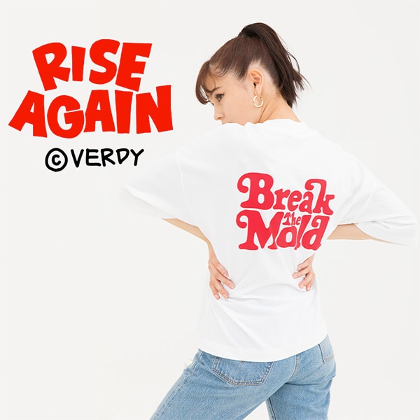Rise Again by Verdy model image featuring White T-shirt