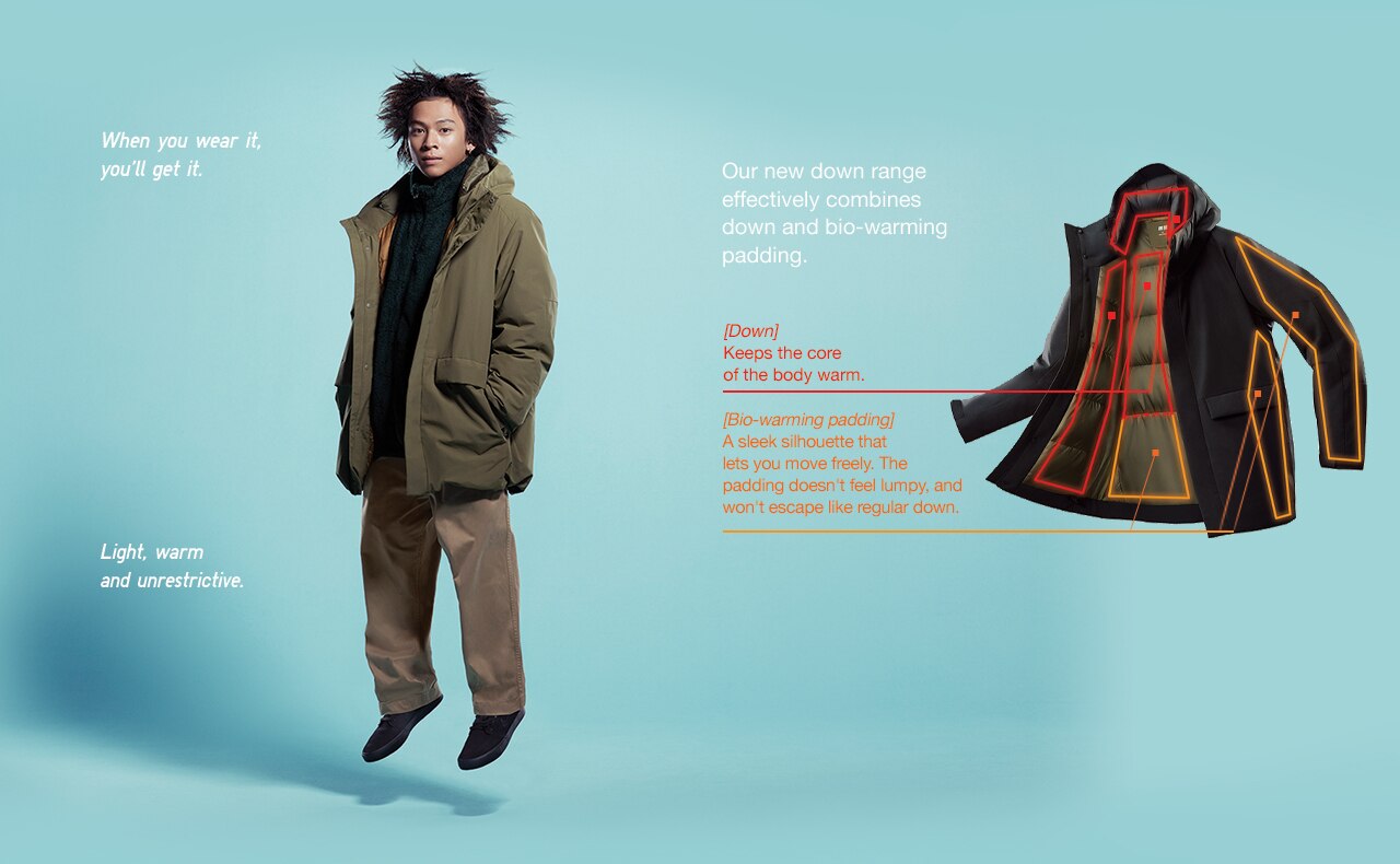 Hybrid Down Hooded Parka Details