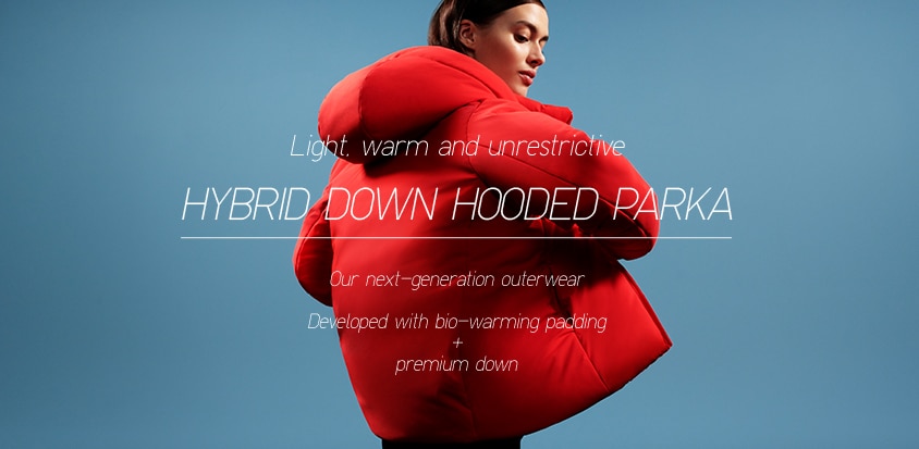 Women hybrid down parka uniqlo Clearance