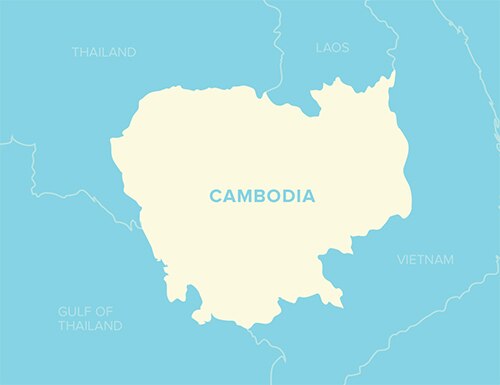 map of cambodia