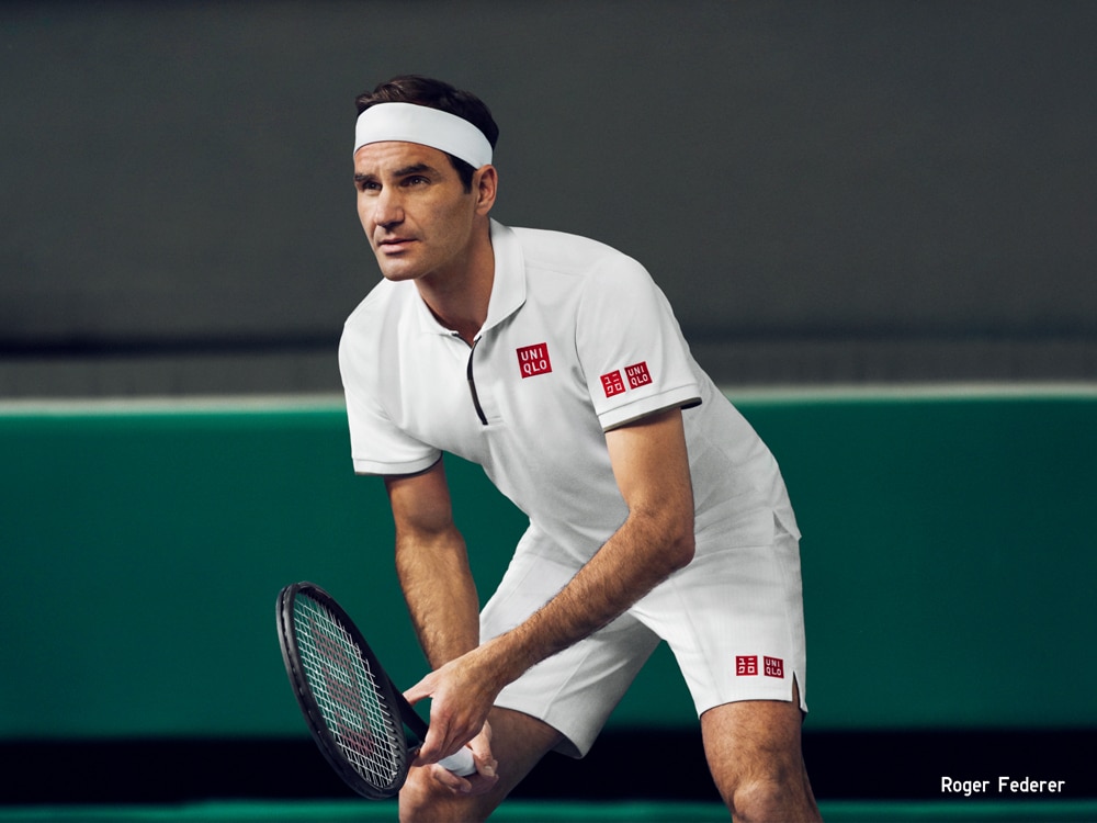 men roger federer dry-ex polo shirts