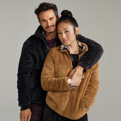 Fluffy Yarn Fleece Full-Zip Jacket