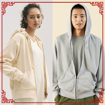 Sweat Long-Sleeve Full-Zip Hoodies