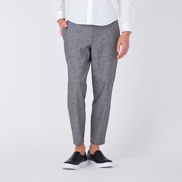 リネンブレンドテーパードアンクルパンツ Gu ジーユー 公式通販オンラインストア