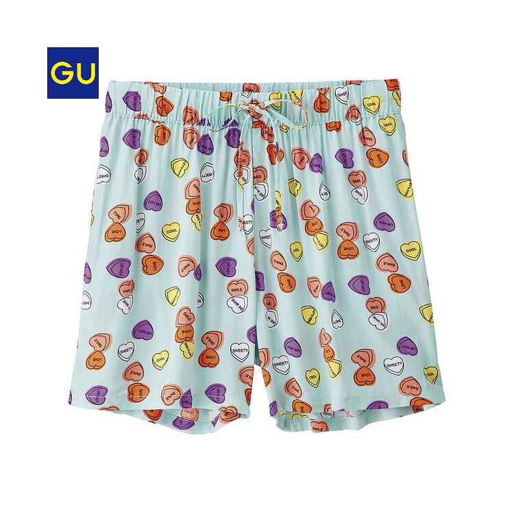ルームレーヨンショートパンツ ハート Gu ジーユー 公式通販オンラインストア ルームレーヨンショートパンツ ハート Gu ジーユー 公式通販オンラインストア
