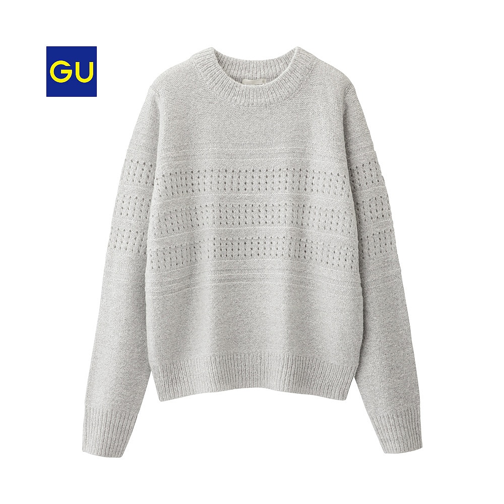GU公式 | アイレットボーダーセーター(長袖) | ファッション通販サイト