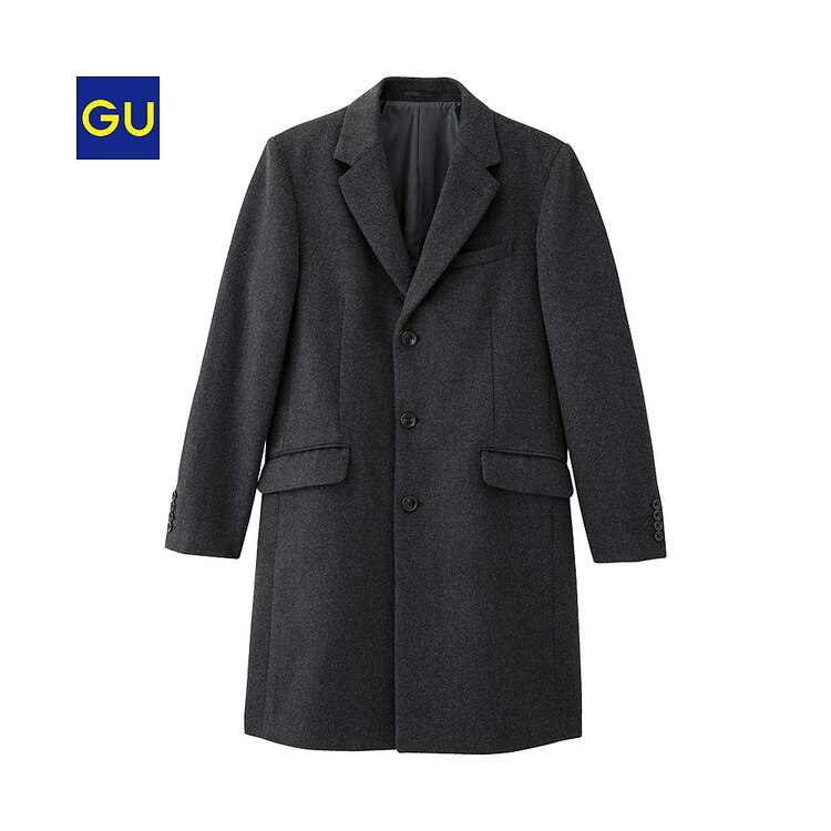 Gu公式 ウールブレンドチェスターコート ファッション通販サイト