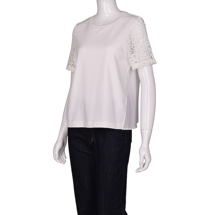 Gu公式 レースコンビｔ 半袖 ｖｎ ファッション通販サイト