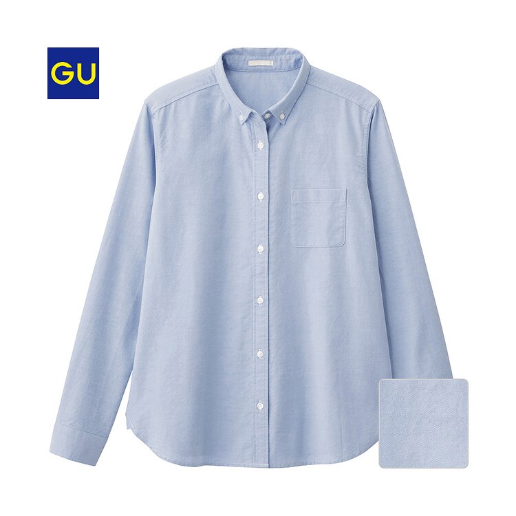 Gu公式 オックスフォードシャツ 長袖 ファッション通販サイト
