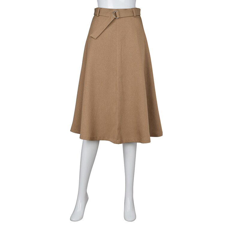 Gu公式 ベルト付きフレアスカートｚ ファッション通販サイト