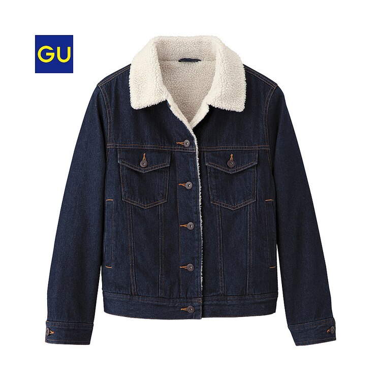 Gu公式 ボアデニムジャケットｊｎ ファッション通販サイト