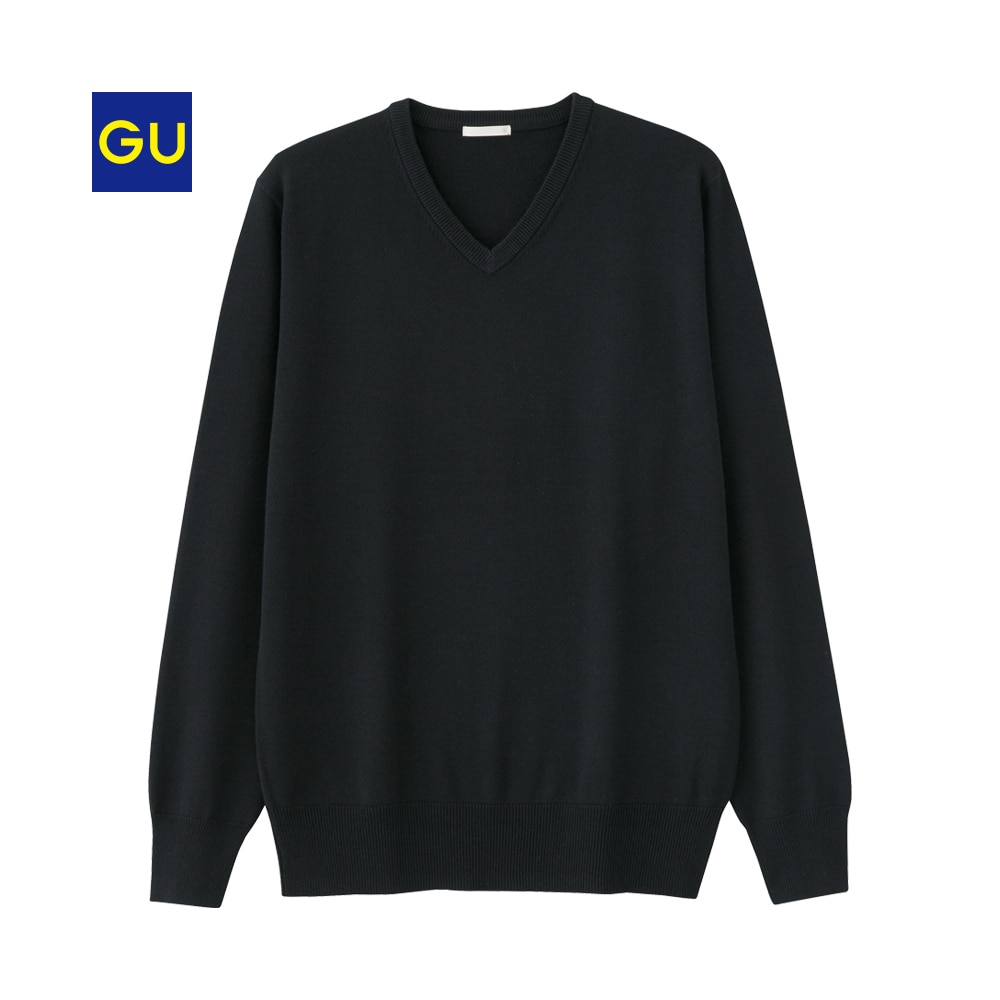 Gu公式 ハイゲージｖネックセーター 長袖 ファッション通販サイト