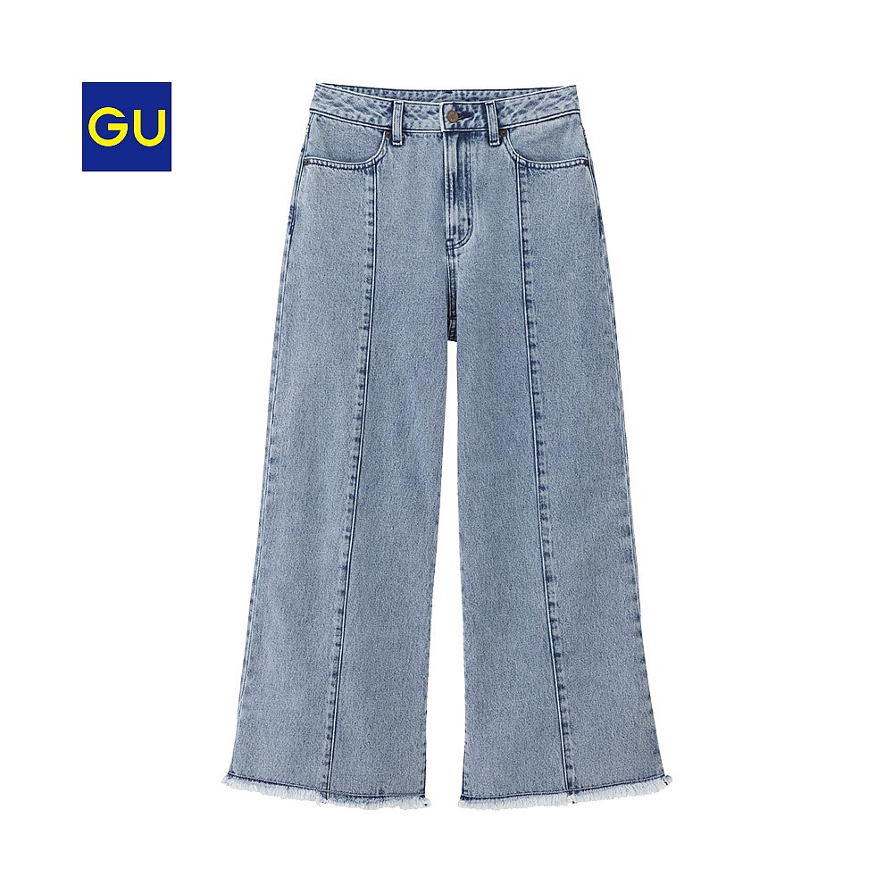 （GU）ワイドカットオフジーンズのサムネイル
