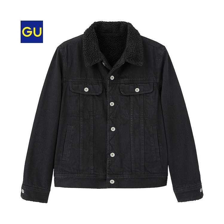 Gu公式 ボアデニムジャケット ファッション通販サイト