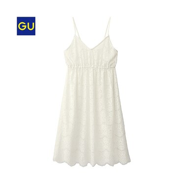 Gu公式 レースレイヤードキャミソールドレス ファッション通販サイト