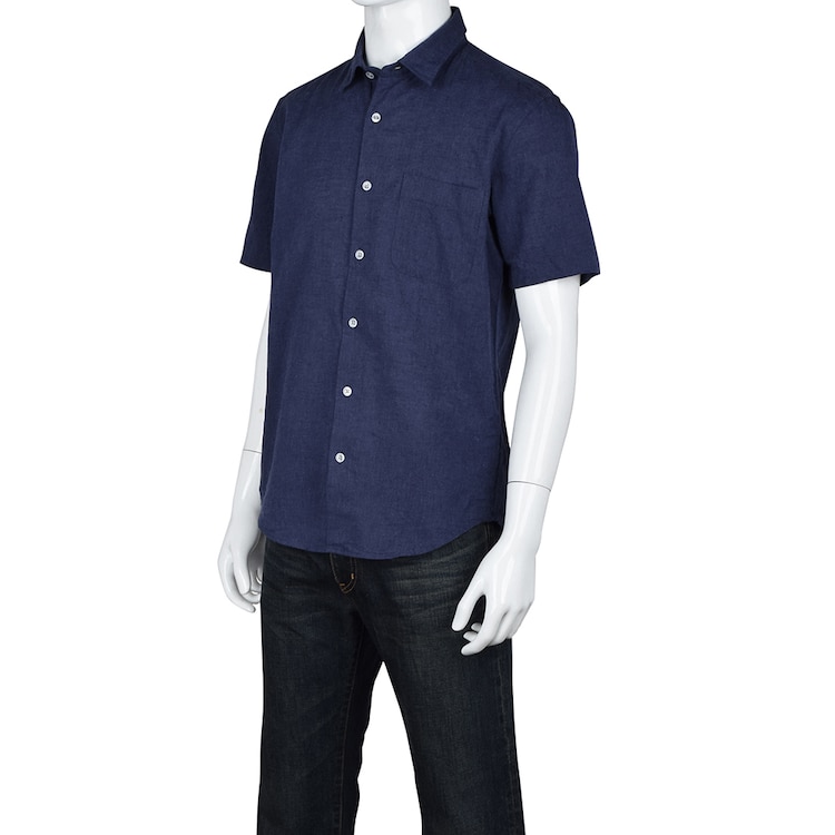 Gu公式 リネンブレンドシャツ 半袖 ファッション通販サイト