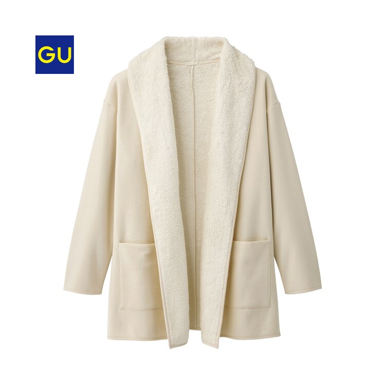 Gu公式 ショールカラーコーディガン 長袖 ファッション通販サイト