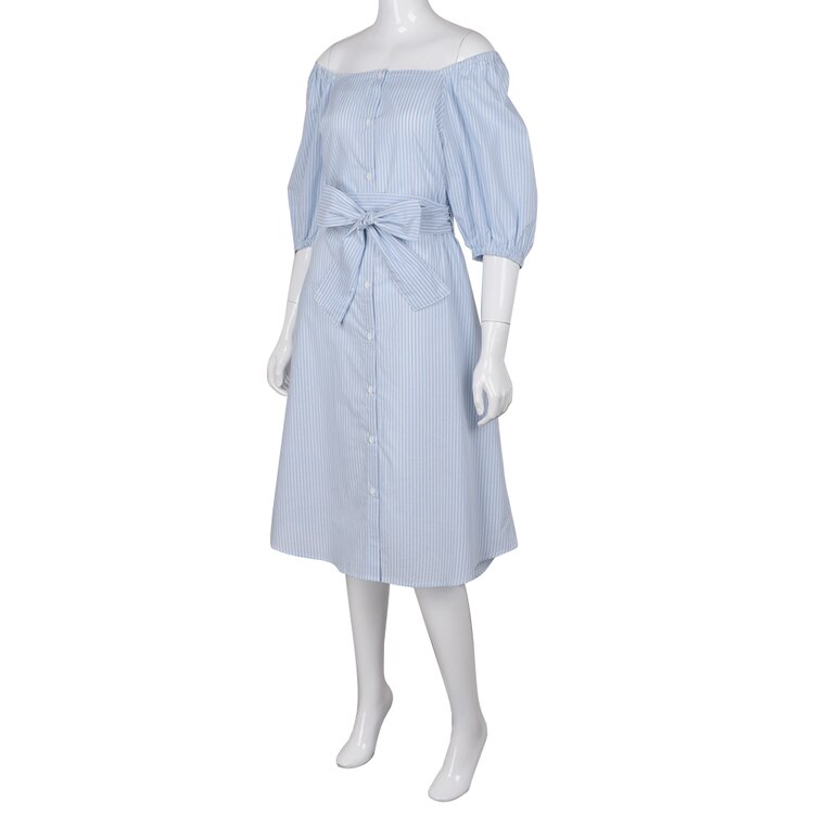 オフショルダーワンピース ７分袖 ｚ Gu ジーユー 公式通販オンラインストア