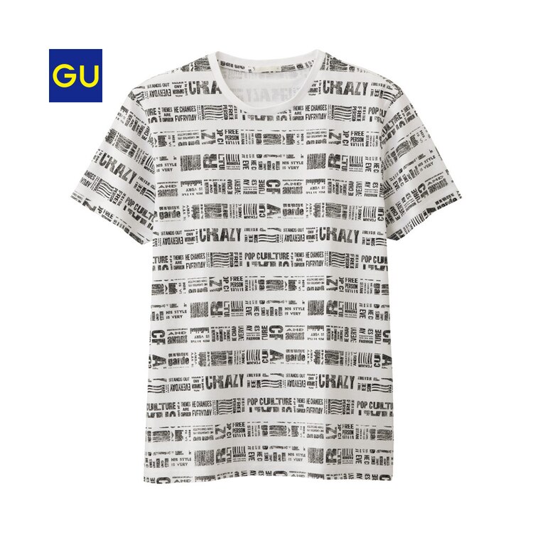 Gu公式 グラフィックｔ ハンドライティング 半袖 ｅ ファッション通販サイト