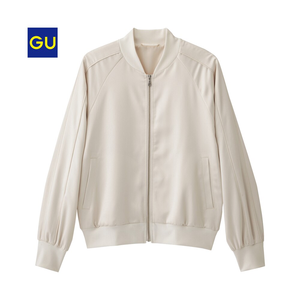 Gu公式 サテンブルゾンｒｇ ファッション通販サイト