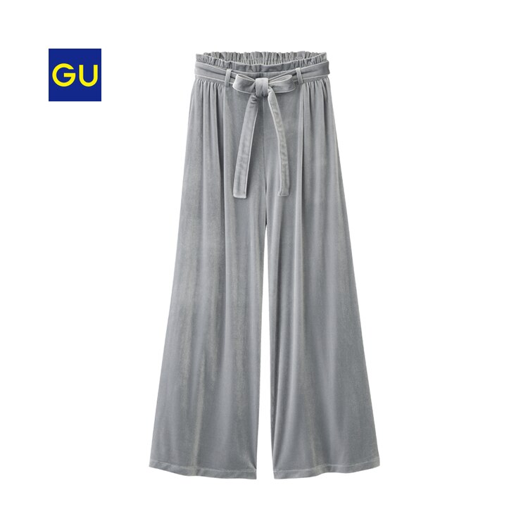 ベロアワイドパンツ Gu ジーユー 公式通販オンラインストア