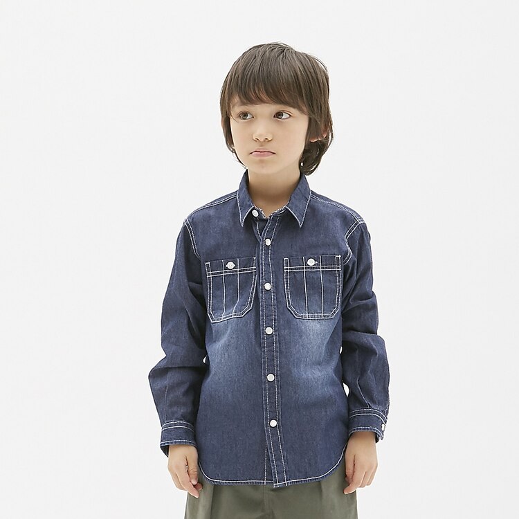 デニムシャツ 長袖 Gu ジーユー 公式通販オンラインストア