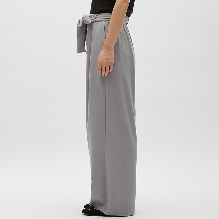 ウエストリボンワイドパンツ Gu ジーユー 公式通販オンラインストア