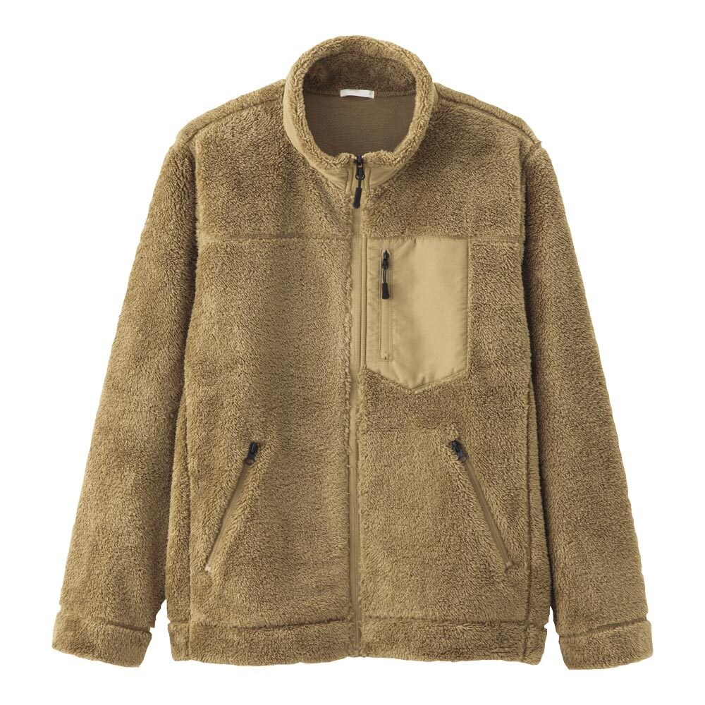 GU公式 | ボアフリースフルジップジャケット(長袖) | ファッション通販 