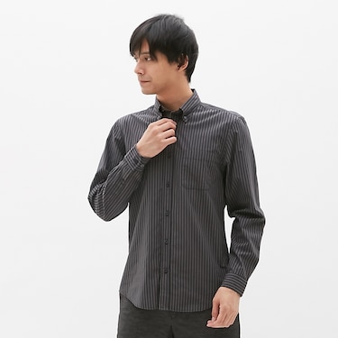 Gu公式 ブロードストライプシャツ 長袖 ファッション通販サイト