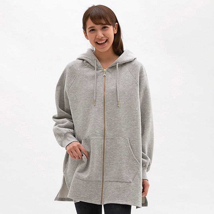 Gu公式 オーバーサイズフルジップパーカ 長袖 ファッション通販サイト