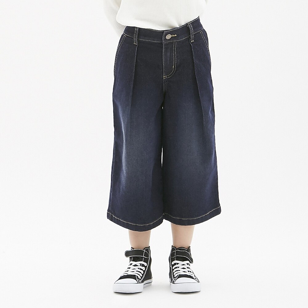 （GU）GIRLS デニムワイドパンツのサムネイル