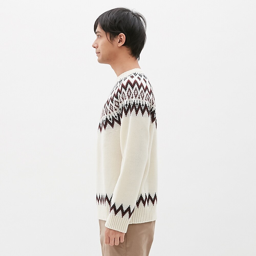 GU公式 | ノルディッククルーネックセーター(長袖) | ファッション通販 