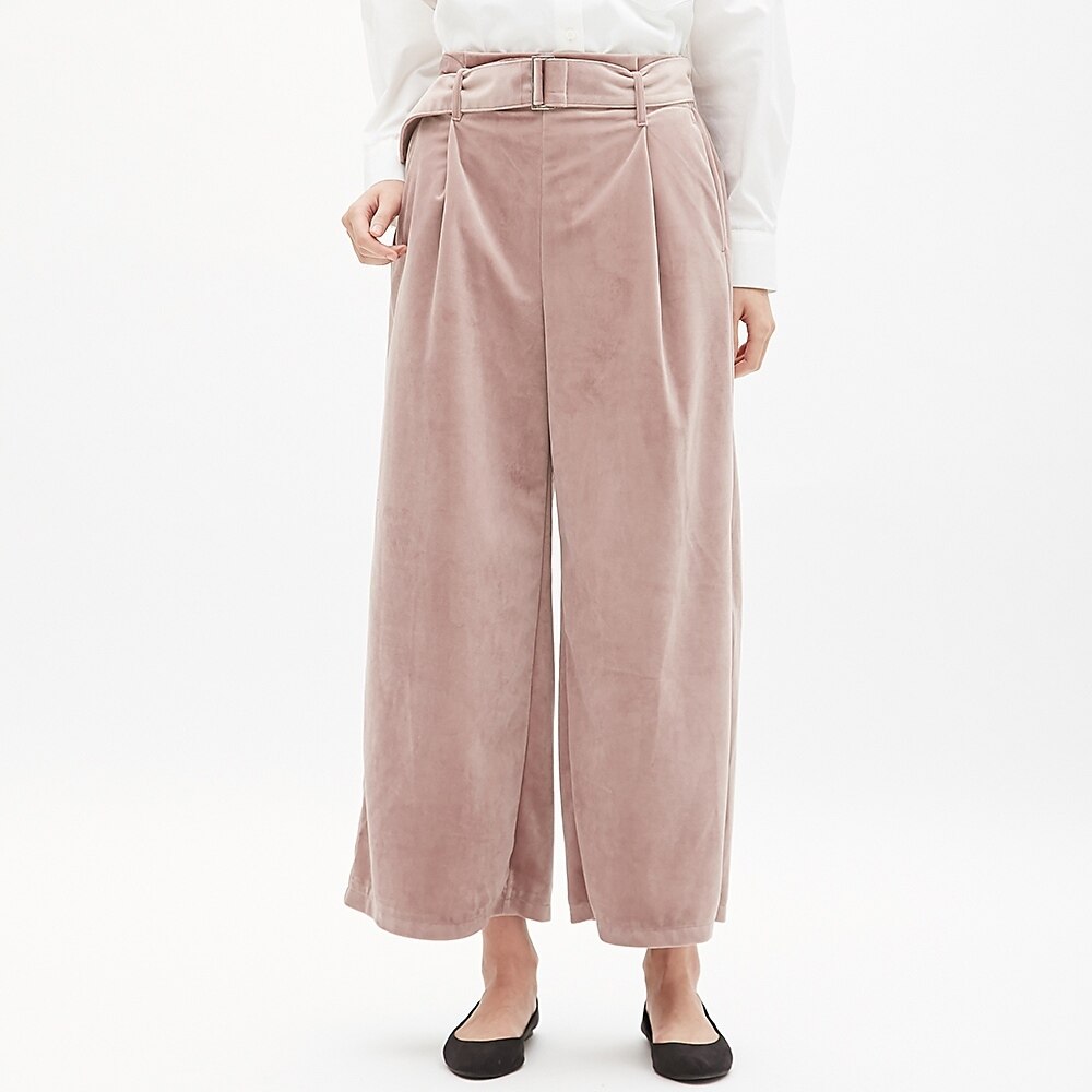 ベロアワイドパンツ Gu ジーユー 公式通販オンラインストア