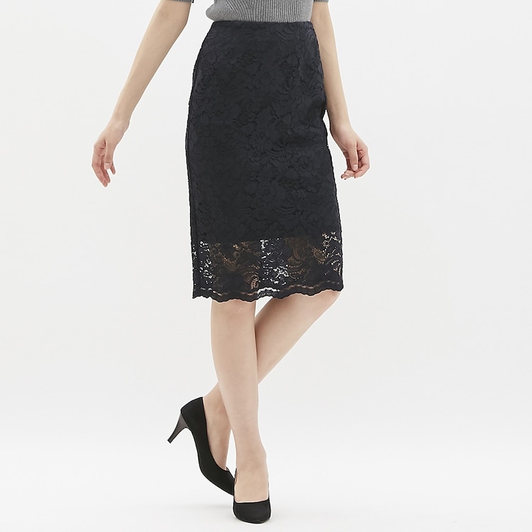 Gu公式 レースタイトスカート ファッション通販サイト