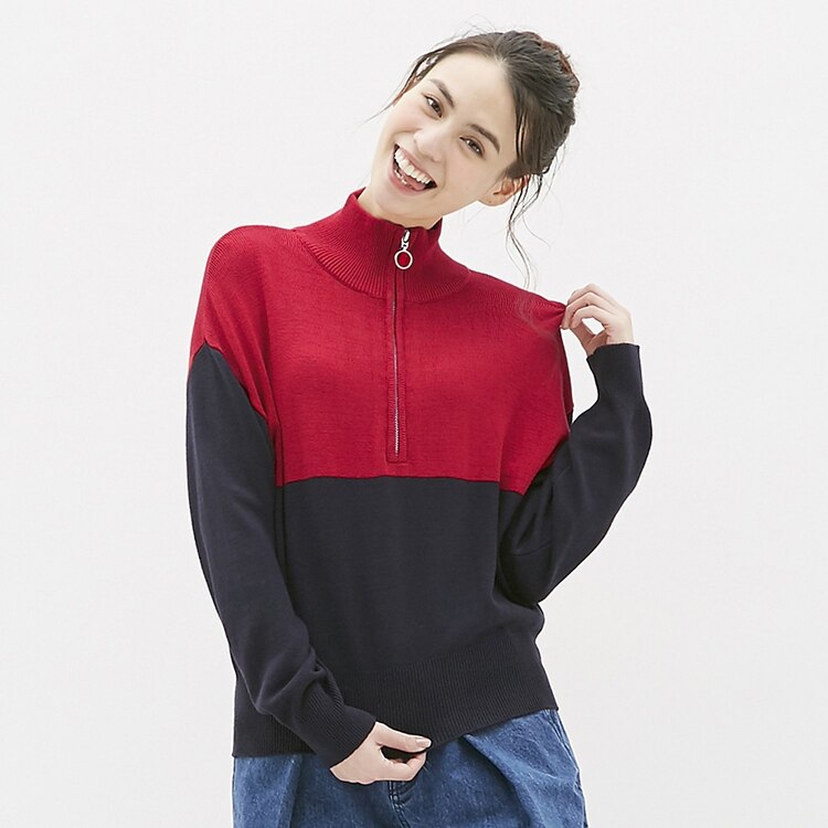 ジップアップセーター 長袖 Tr Gu ジーユー 公式通販オンラインストア