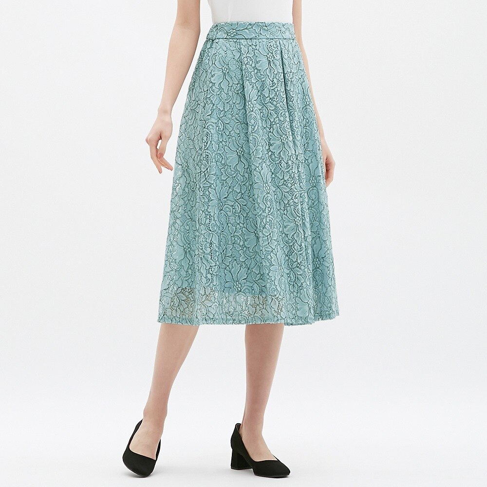 レースフレアミディスカートgr Gu ジーユー 公式通販オンラインストア