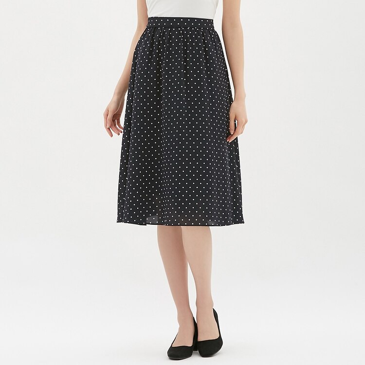 ギャザーフレアスカート ドット Lr Gu ジーユー 公式通販オンラインストア