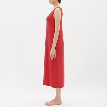 Gu公式 ブラフィールバッククロスマキシワンピース ノースリーブ ファッション通販サイト