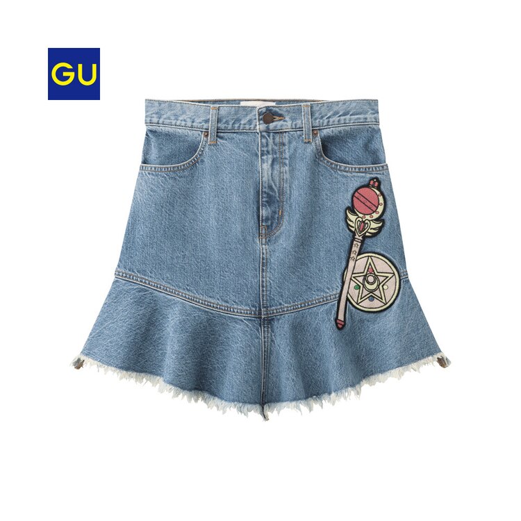 Gu公式 デニムスカート セーラームーン ファッション通販サイト