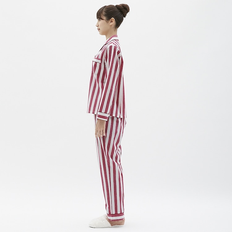 Gu公式 パジャマ 長袖 ワイドストライプ ファッション通販サイト