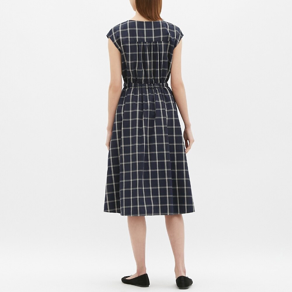 Gu公式 チェックスキッパーワンピース 半袖 Gn ファッション通販サイト