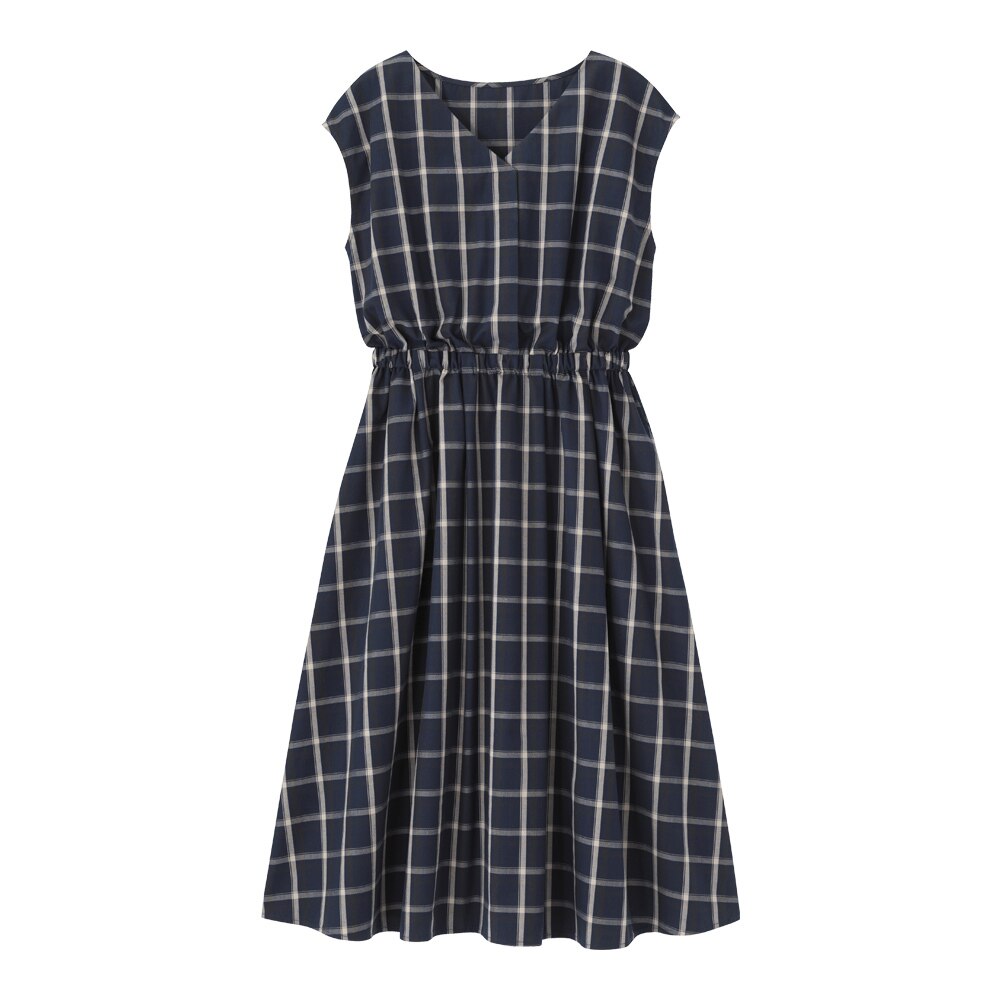 Gu公式 チェックスキッパーワンピース 半袖 Gn ファッション通販サイト