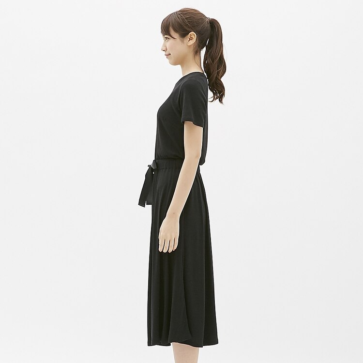 Gu公式 ラウンジワンピース ウエストリボン ファッション通販サイト