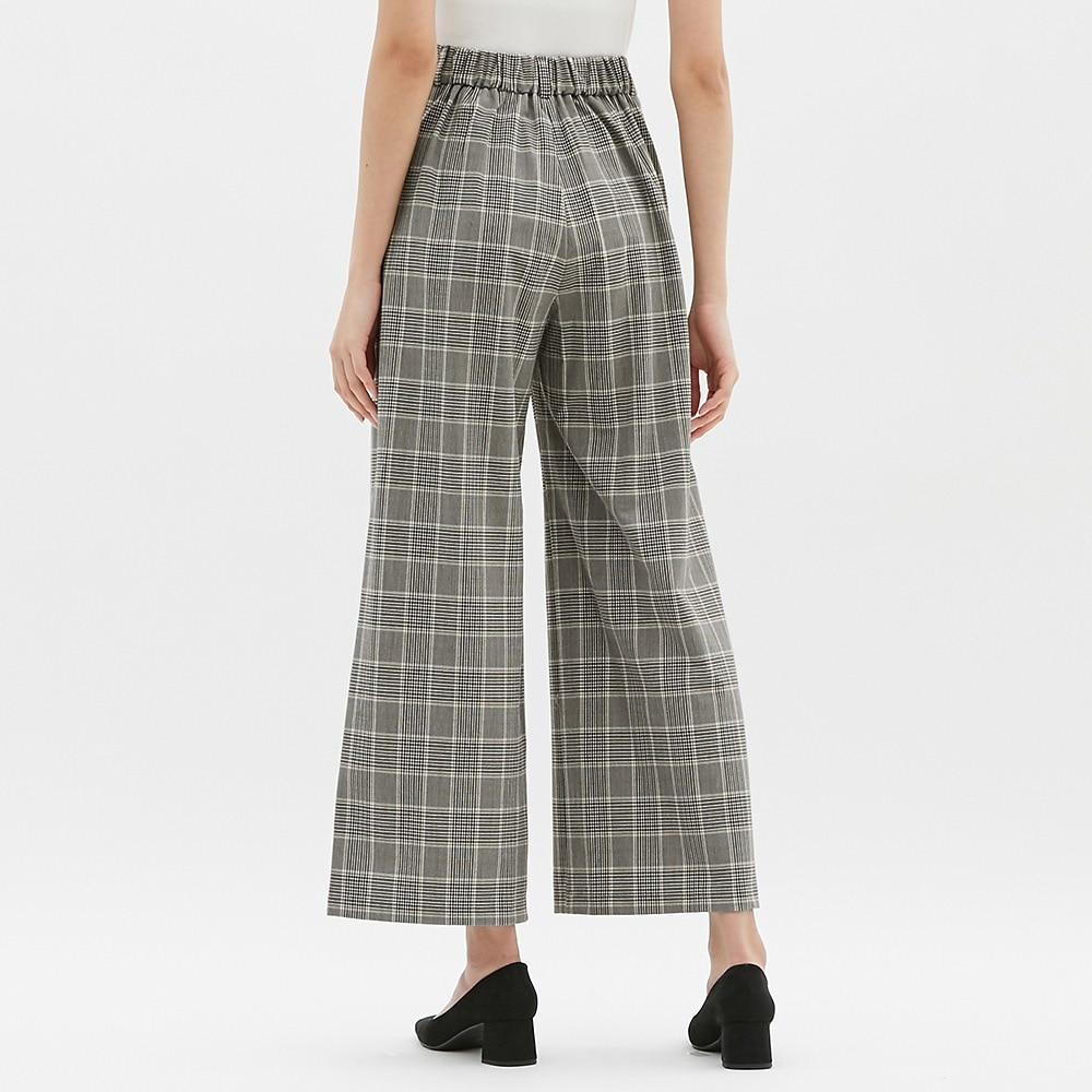 チェックワイドパンツ Gu ジーユー 公式通販オンラインストア