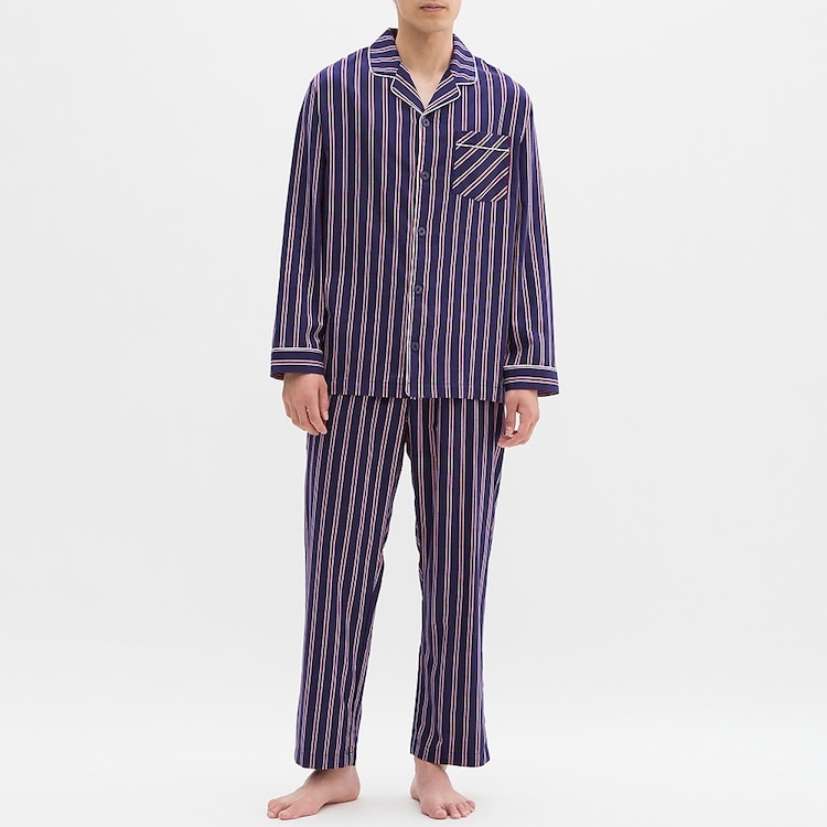 Gu公式 パジャマ 長袖 ストライプ B ファッション通販サイト