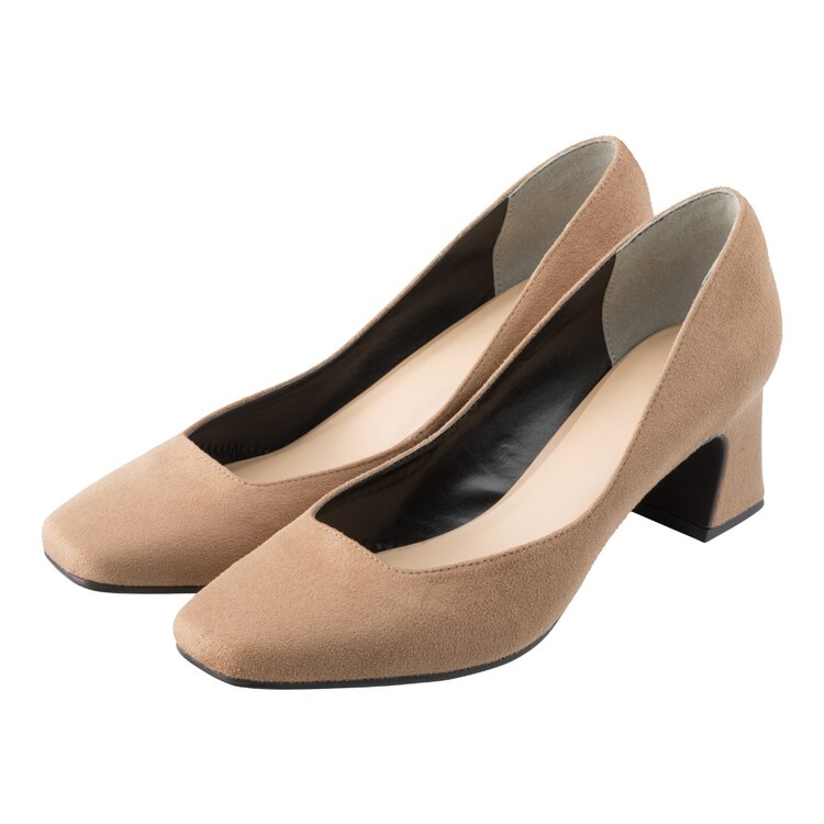 スクエアトゥフレアヒールパンプス Gu ジーユー 公式通販オンラインストア