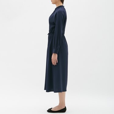 Gu公式 ウエストドローストリングワンピース 長袖 Sm ファッション通販サイト Gu公式 ウエストドローストリングワンピース 長袖 Sm ファッション通販サイト