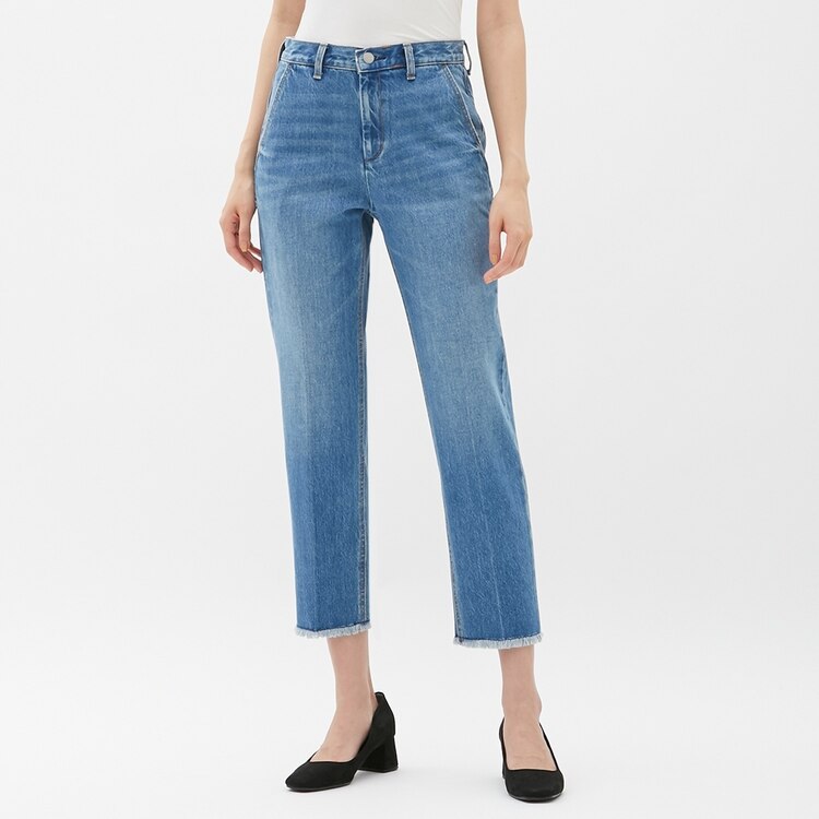 カットオフストレートジーンズjn Gu ジーユー 公式通販オンラインストア