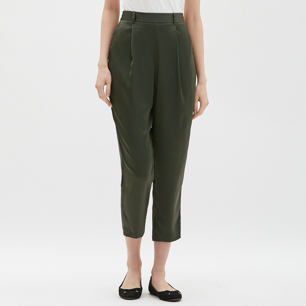 イージーサテンテーパードアンクルパンツ Gu ジーユー 公式通販オンラインストア